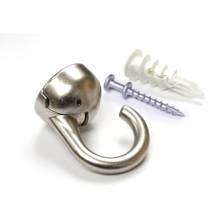 Hangman Outdoors Elephant Ceiling Hook, Nickel EHO-N